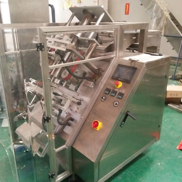 Automatic Inclined Vertical Form Fill Seal Live Fish Frozen Poultry Seafood Heavy Hardware Product Packaging Machine