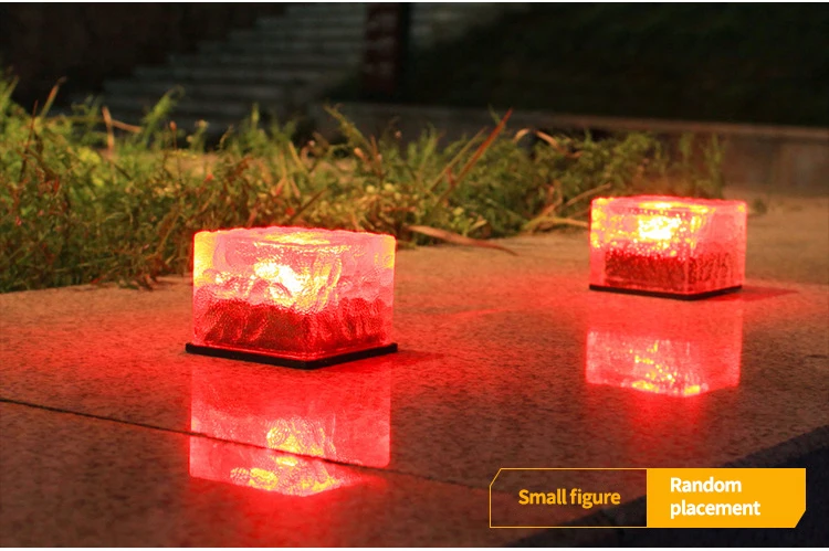 Description Picture 5 of itemSolar Brick Ice Cube Light LED Waterproof Solar Sunlight Patio Walkway Pathway Step Garden Decor Lighting