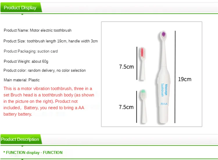 Fashion Electric Toothbrush Adult Timer Brush  Charger Rechargeable Tooth Brushes Replacement