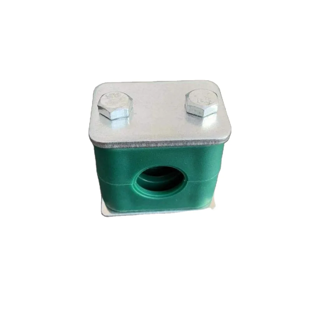 Factory direct supplied  pp single hole  green light series pipe clamps