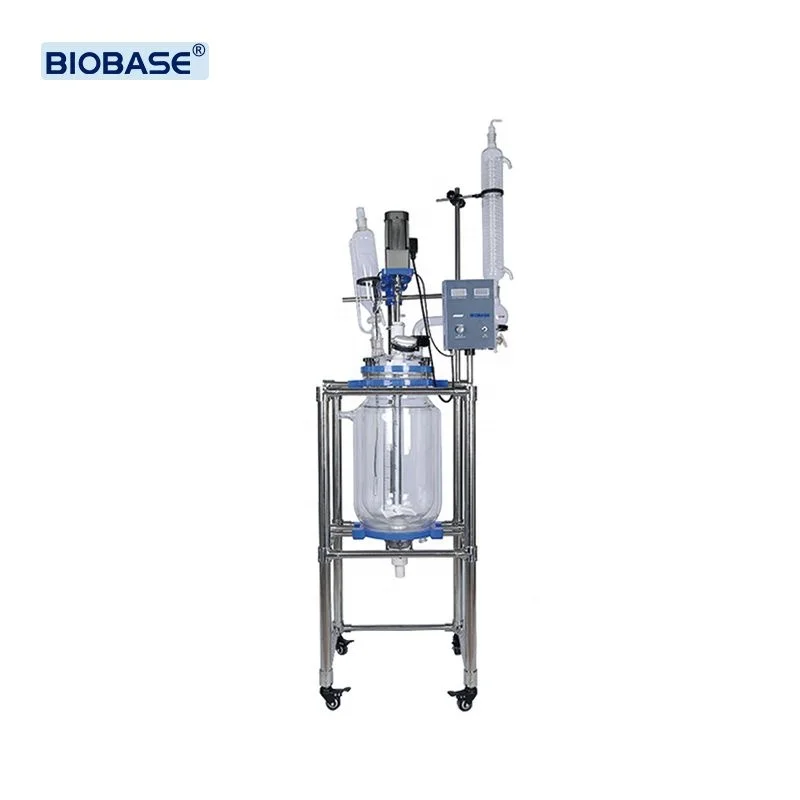 BIOBASE Electric 100L Glass Reactor Lab Chemical Extraction Jacketed Glass Reactor