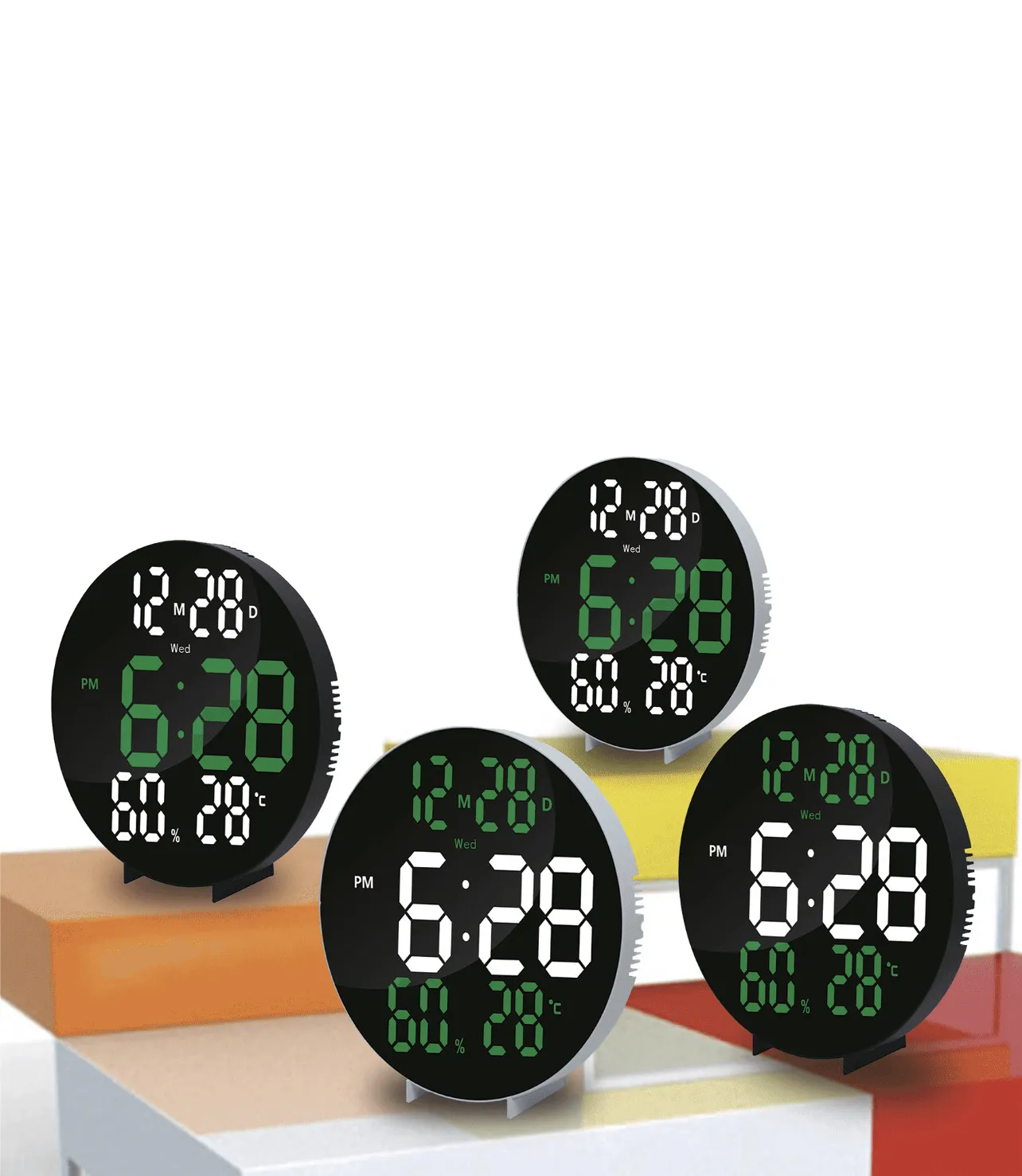 Gaosiio Digital Led Clock - Smart Alarm for Home & Office