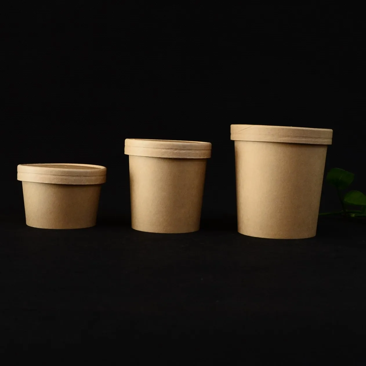 Custom Design Soup Takeaway Paper Bowl with Lid logo Printed Disposable Pasta for Take Away Fast Food Packing Bowls