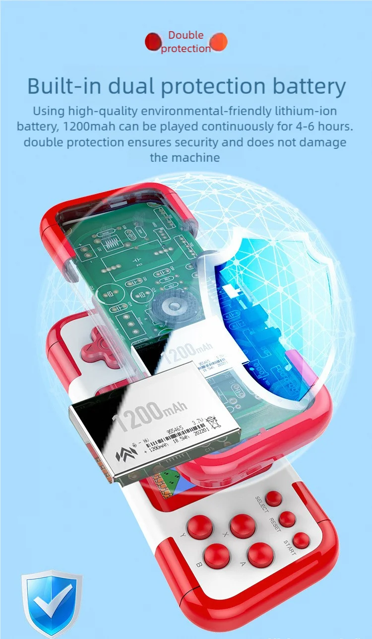 2025 A12 Pocket Game Console 3.5'' IPS Screen 666in1 Classic Arcade Games Support TV Output 2 Player Portable Handheld Console