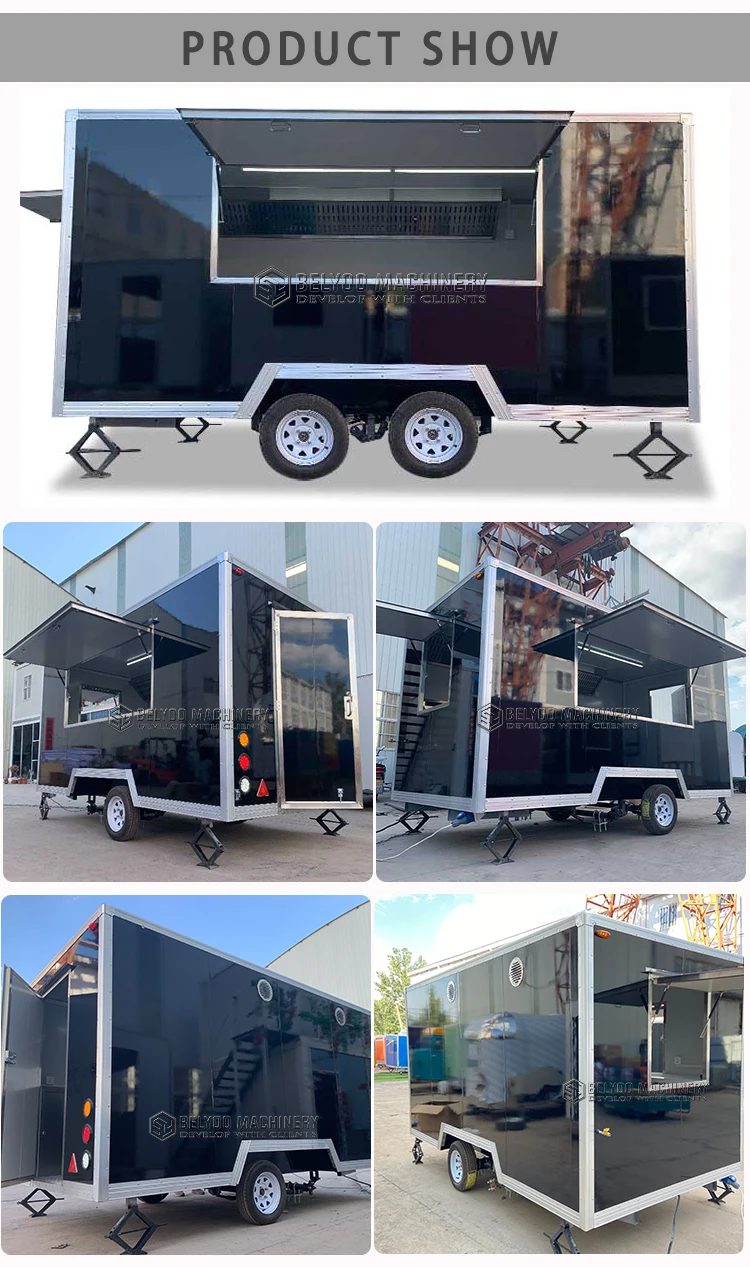 Mobile Kitchen Pizza Food Cart - Fast Food Truck Trailers