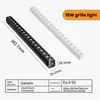 Nero/Bianco/Luce Griglia 18W