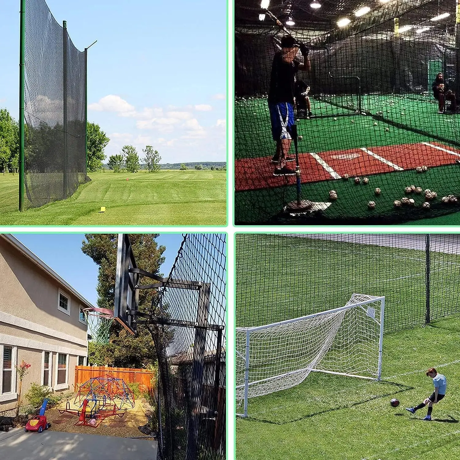 NQB Baseball Softball Backstop Nets - Heavy Duty Togo - View #3
