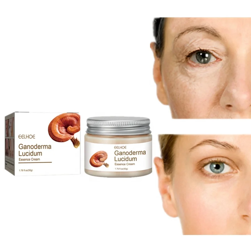 EELHOE Ganoderma Lucidum Essence Face Cream Moisturizing Brightening Pores Shrinking Wrinkles Lightening Chinese Cream for Face