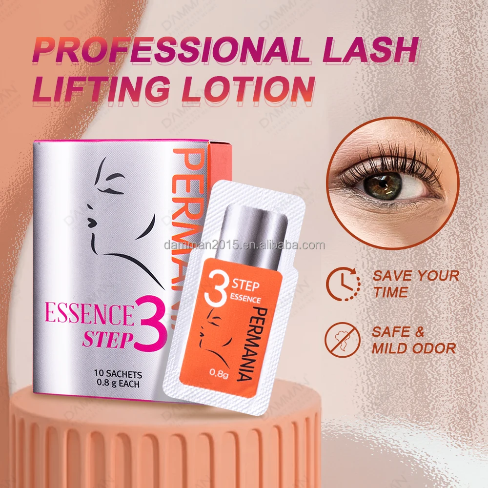 Permania Korea Eyelash Perm Step 3 Nourishes Eyelashes Easy to Use Lash Lifting Cream Professional Eyelash Lifting Tool