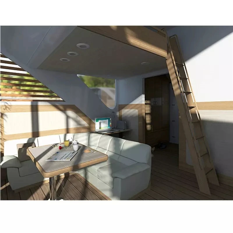 Yacht Style Floating Boat Prefab Container Hotel House on Water Floating Hotel Houseboat Tiny House Mobile Housing Modular Home