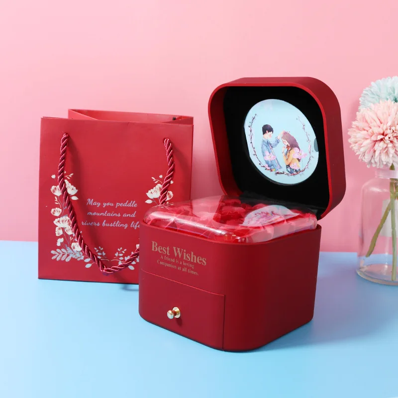 Flower Ring Box Single Rose Flower Box Factory Wholesale Rose Other