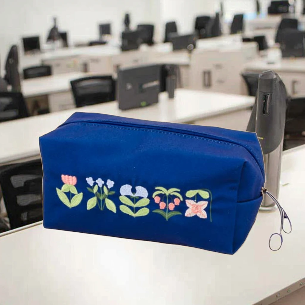 Large Capacity Recycled Fabric Pencil Case Practical and Eco-Friendly Pencil Bags