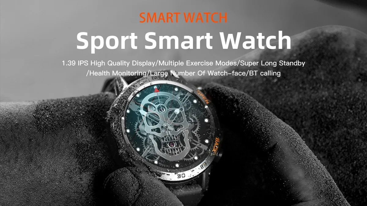Factory Oem K52 Outdoor 1.39inch Sport Smart Watch Ip67 Waterproof