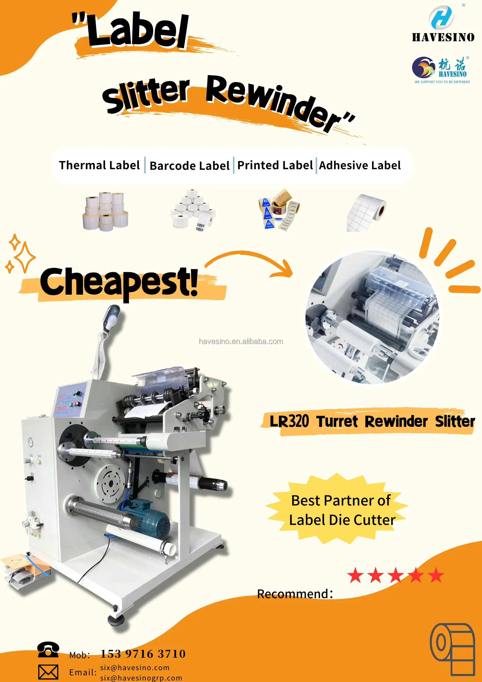 Automatic Digital Adhesive Sticker Label Dominator Die Cut Machines