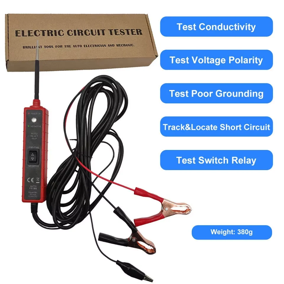 Automotive Wire Testing Tools EM285 Probe Auto Electrical System Diagnostic Cable Table 6-24V Car ...