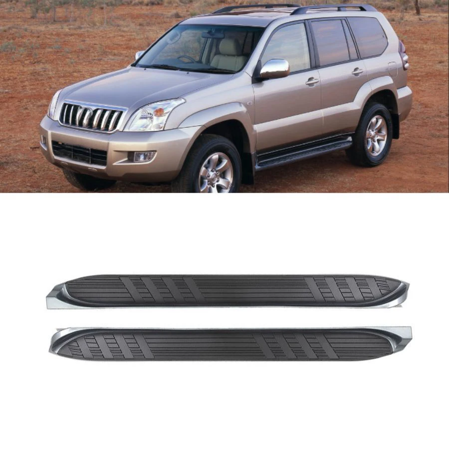 Side Step Running Boards for Toyota Land Cruiser Prado FJ150 2004- 2018 SUV Auto Exterior Accessories Body Parts Foot Step Pedal