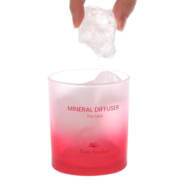 OEM High Concentrated Essential Oils Crystal Stone Diffuser Gift Box Handicrafts Aroma Glass Bottle Diffuser