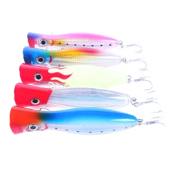 CHEERY Angle for 12cm/43g 8 Colors ABS Plastic Artificial Hard Bait Popper Fishing Lure Saltwater River Lures Snakehead Sea – Popper – view 3