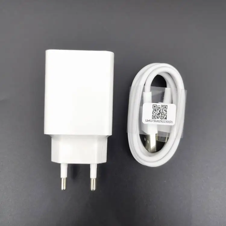 Быстрое зарядное устройство QC3.0, адаптер питания с кабелем типа c для xiaomi, oneplus