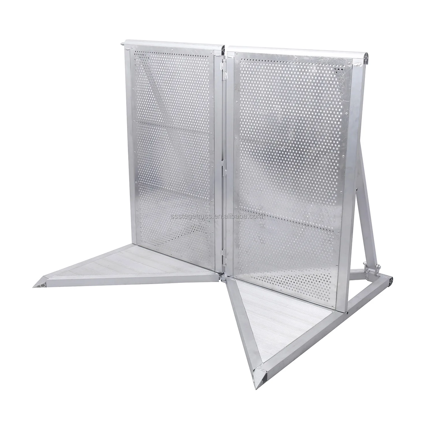 Aluminum Alloy Crowd Control Barrier for Outdoor Event Concerts Quick Assembly Anti-Crowding Corner Barrier 33kg
