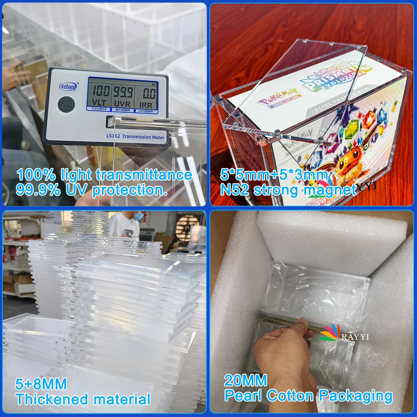Exclusive RAY YI Strong Magnet Acrylic Case for Pokmon TCG 25th Anniversary Elite Trainer Box - Durable & Water-Resistant Display Exclusive RAY YI Strong Magnet Acrylic Case for Pokmon TCG 25th Anniversary Elite Trainer Box - Durable & Water-Resistant Display