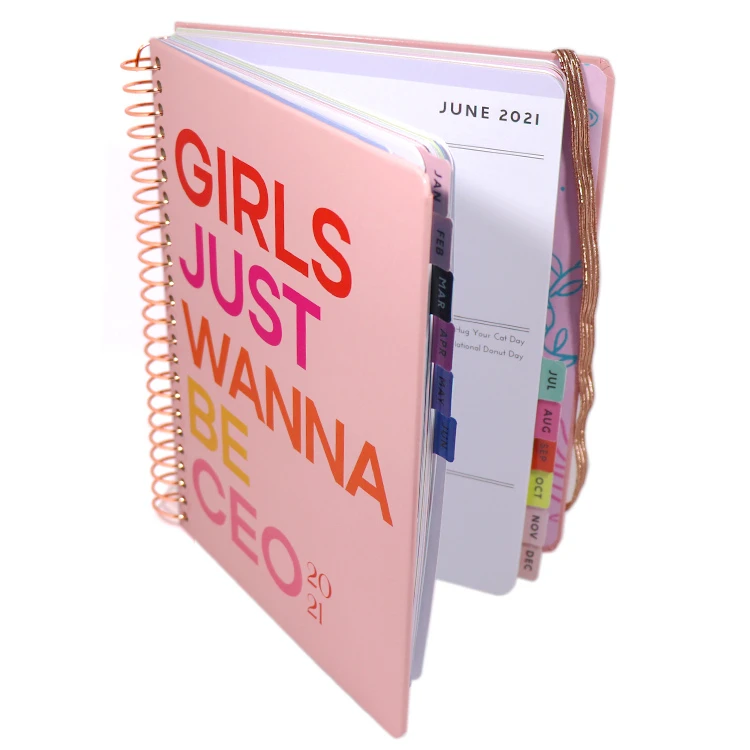 Bulk Wholesale Rose Gold Spiral Binding Student Daily Planner Buy