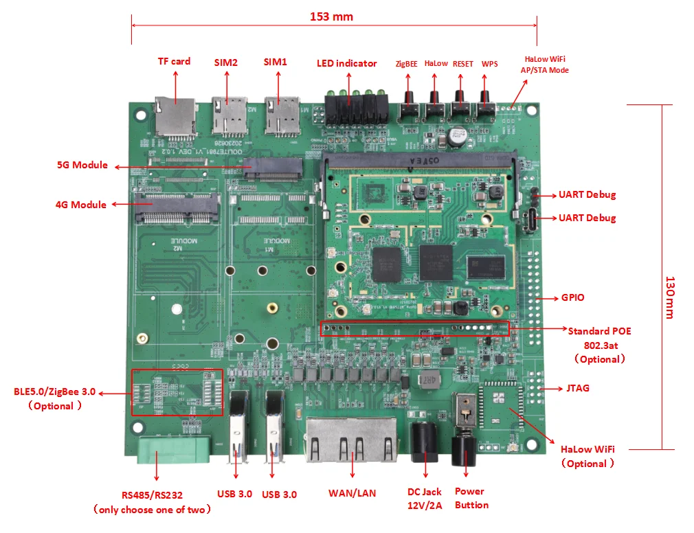 Mt7981b Ax3000mbps Wifi6 802.11ax Dual Band Router Module Homeassistant ...