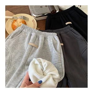 Thick Keep Warm Kids Winter Pants Casual Cotton Sports Jogger Pants for Boys Kids Fleece Baby Boys Pants&trousers