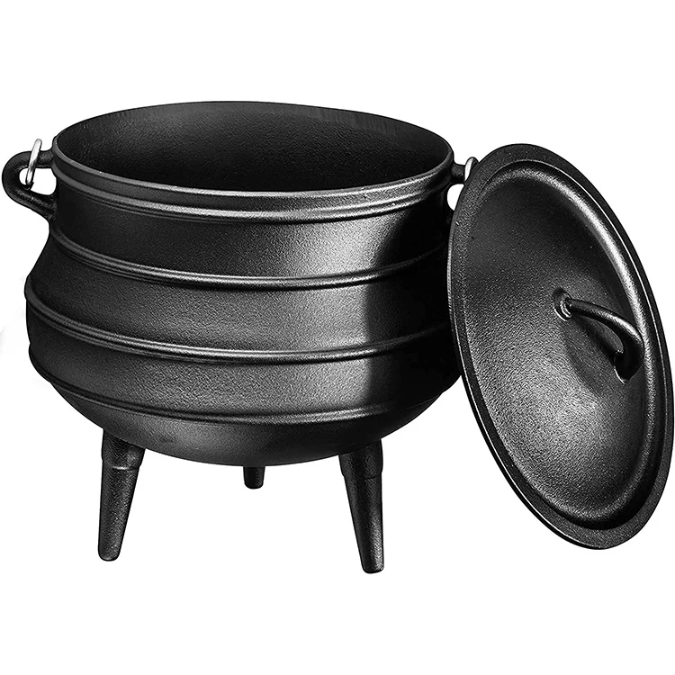 Cauldron Material Different Size Helloween Cauldron 3 Legs Cast Iron Pot Outdoor Cookware ...
