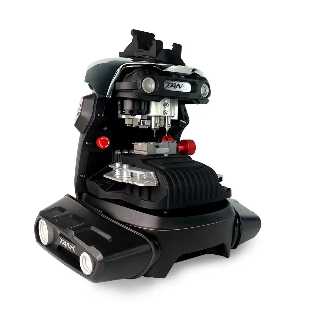 2024 2023 Updated Model Database 2M2 Magic Tank PLUS Automatic Car Key Cutting Machine with Battery Type Code Reader