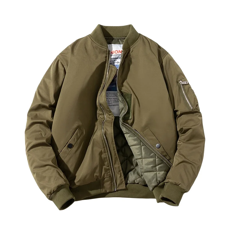 High Quality Mn's Bombr Jackt Fashionabl Wintr Varsity Styl with Embroidry Windproof Nylon Shll plus men_voghion.com