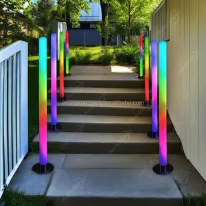 Multi Color Changing RGB Led Tube Light Remote Controlled Plastic Led Rainbow Tube