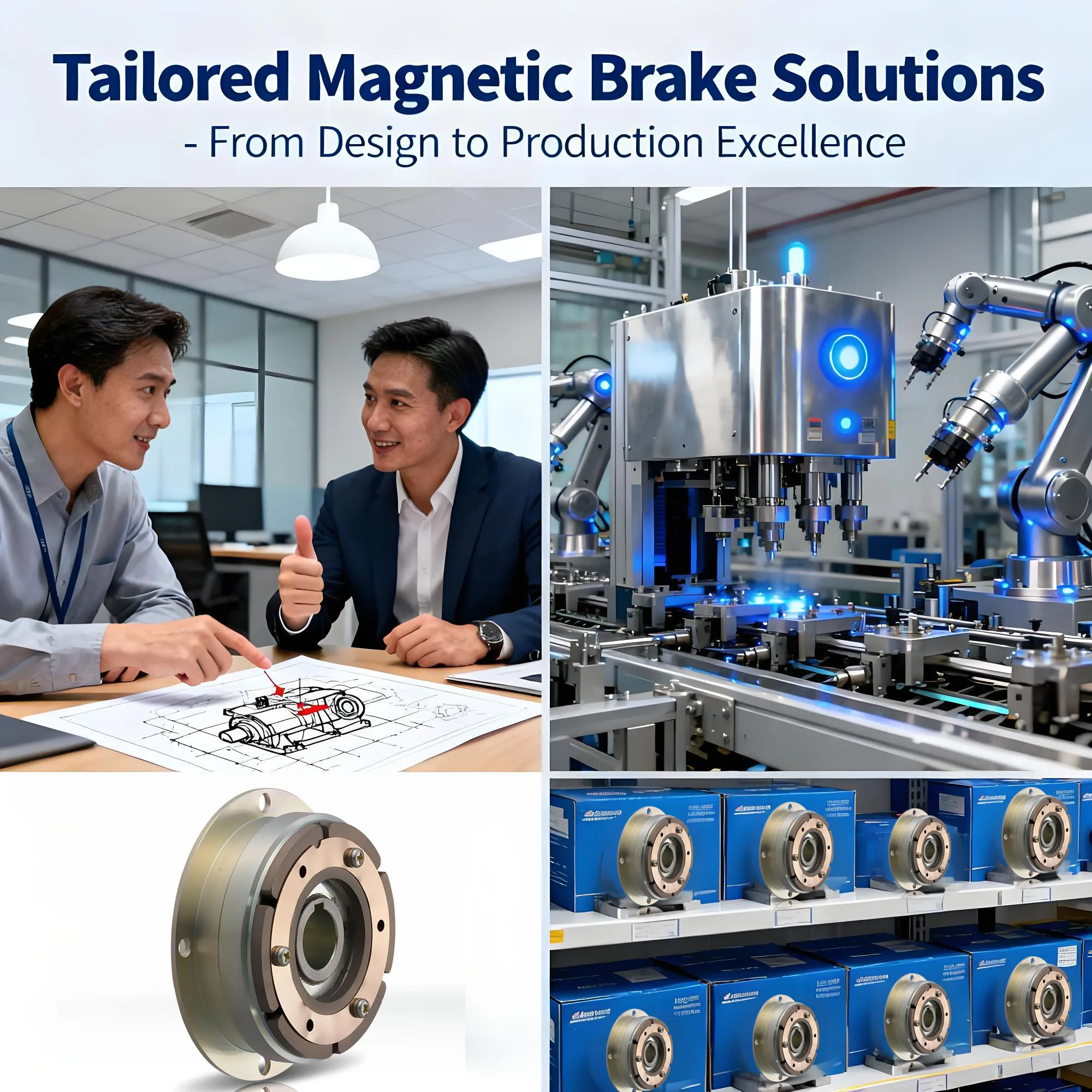 Horizontal Mounted Industrial Brake Disc Air Pneumatic Core Bearing Factory Direct manufacture