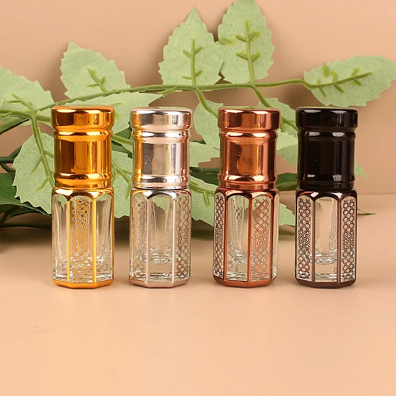 Luxury 3ml 6ml 12ml UV Coated Perfume Roller Bottle Essential Oil Vials Dubai Perfume Bottles Refillable Bottles Arabic Perfumes