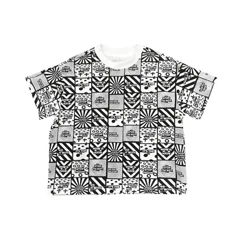 Children's Summer Wear Children's Short Sleeve Boys T-Shirt 2024 Summer New Loose Top for Kids and Boys