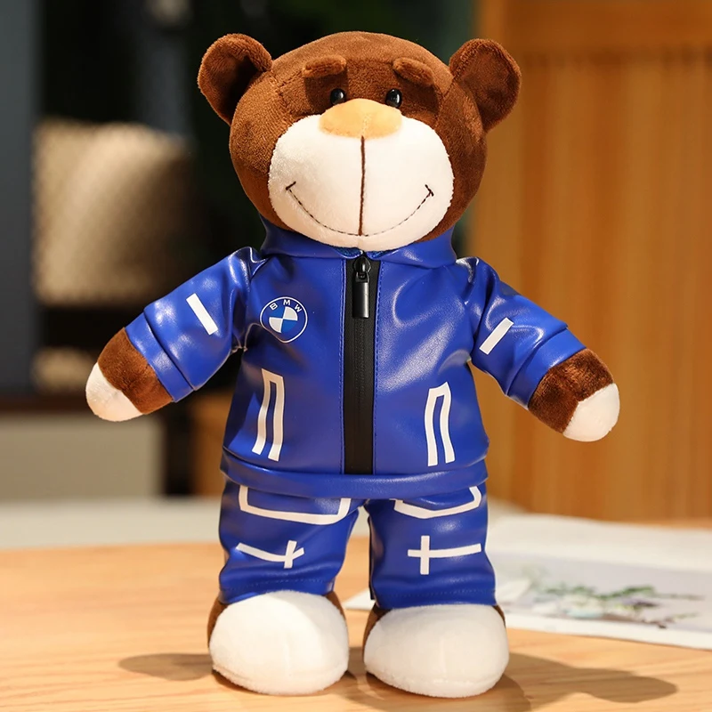 30CM Super Cool Motorcycle Bear Doll - Teddy Bears Plush Toys