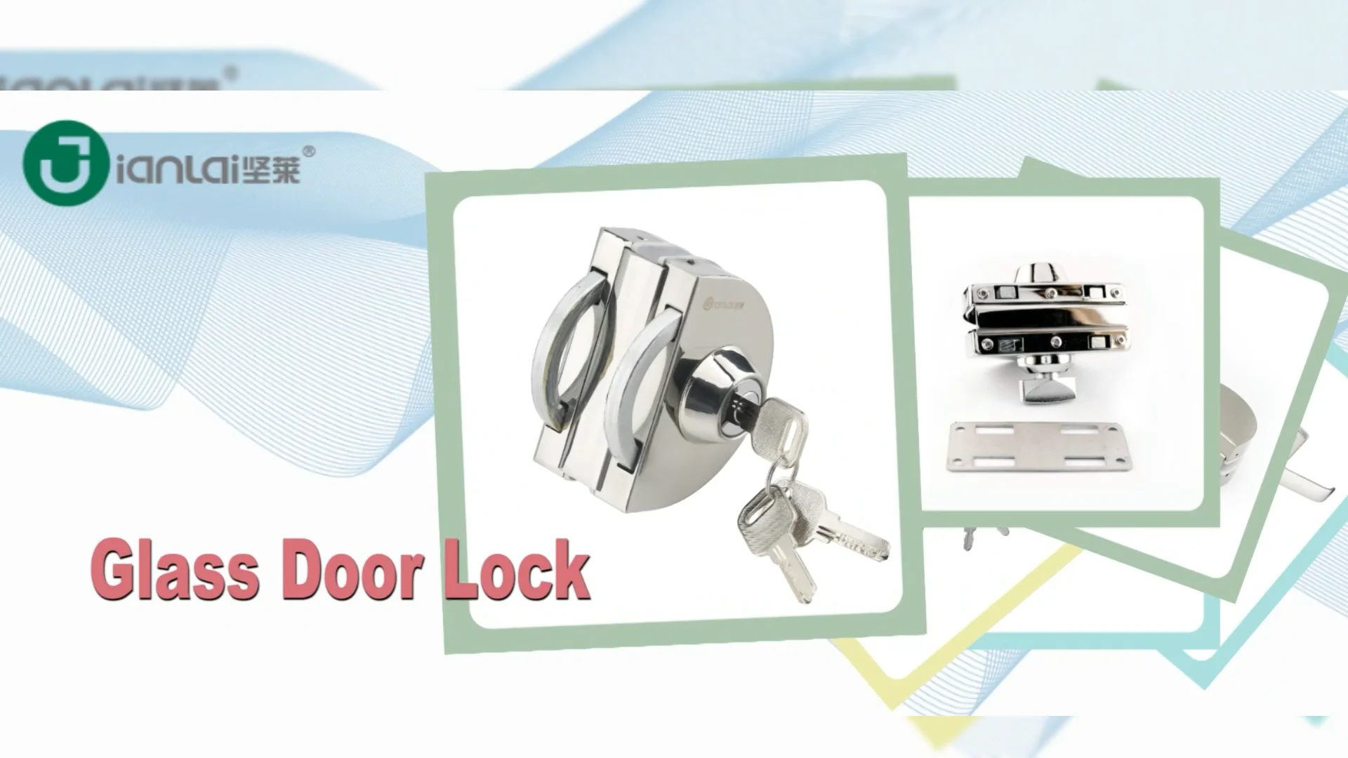 Sliding Glass Door Clamp Entrance Security Glass Door Lock With Key