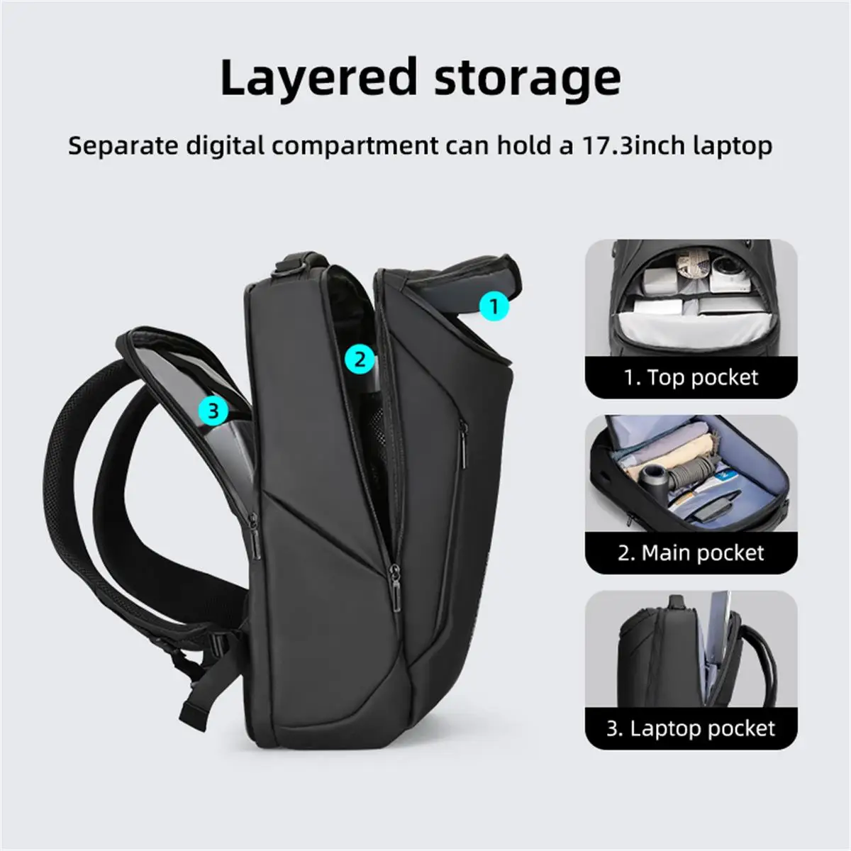 ab earth leather briefcase backpack Convertible for 15.6