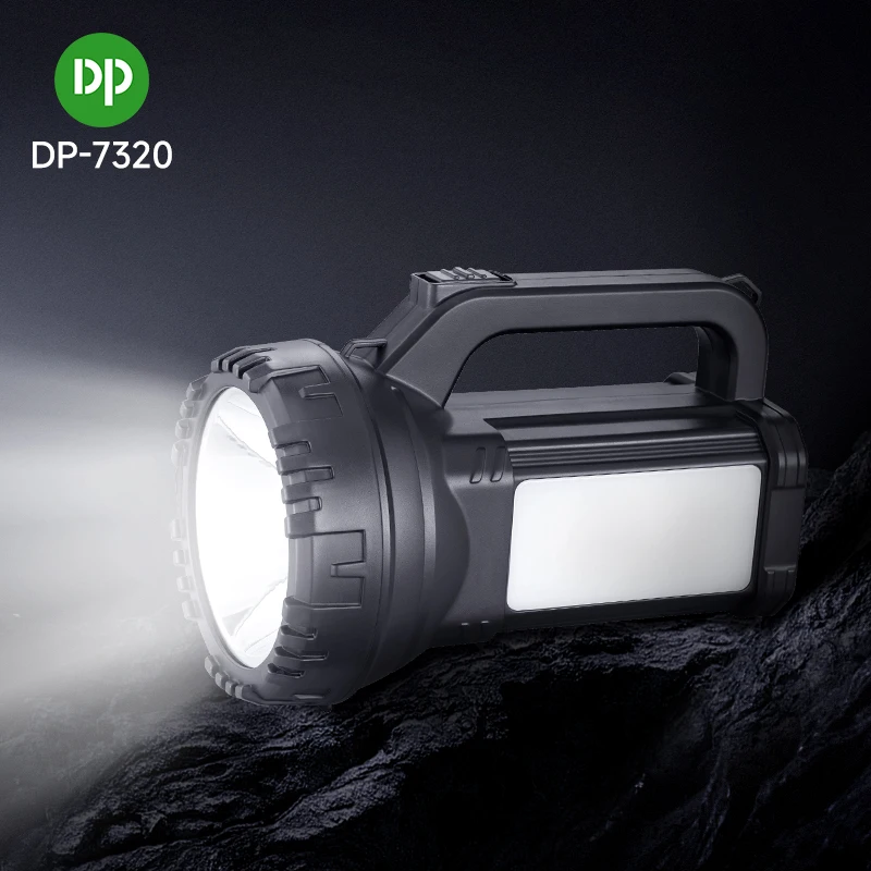 Factory Rechargeable LED Searchlight Battery with Side SMD Emergency Light Handheld Hunting Camping Outdoor