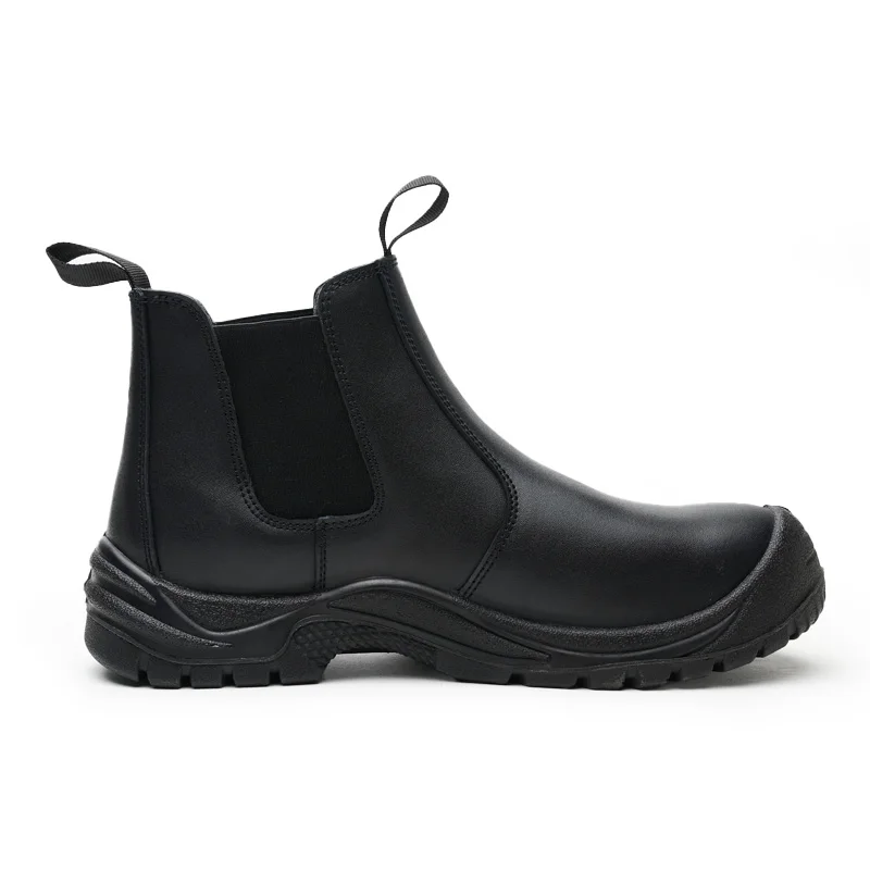 Wholesale Black Chelsea Safety Boots - Steel Toe & Leather
