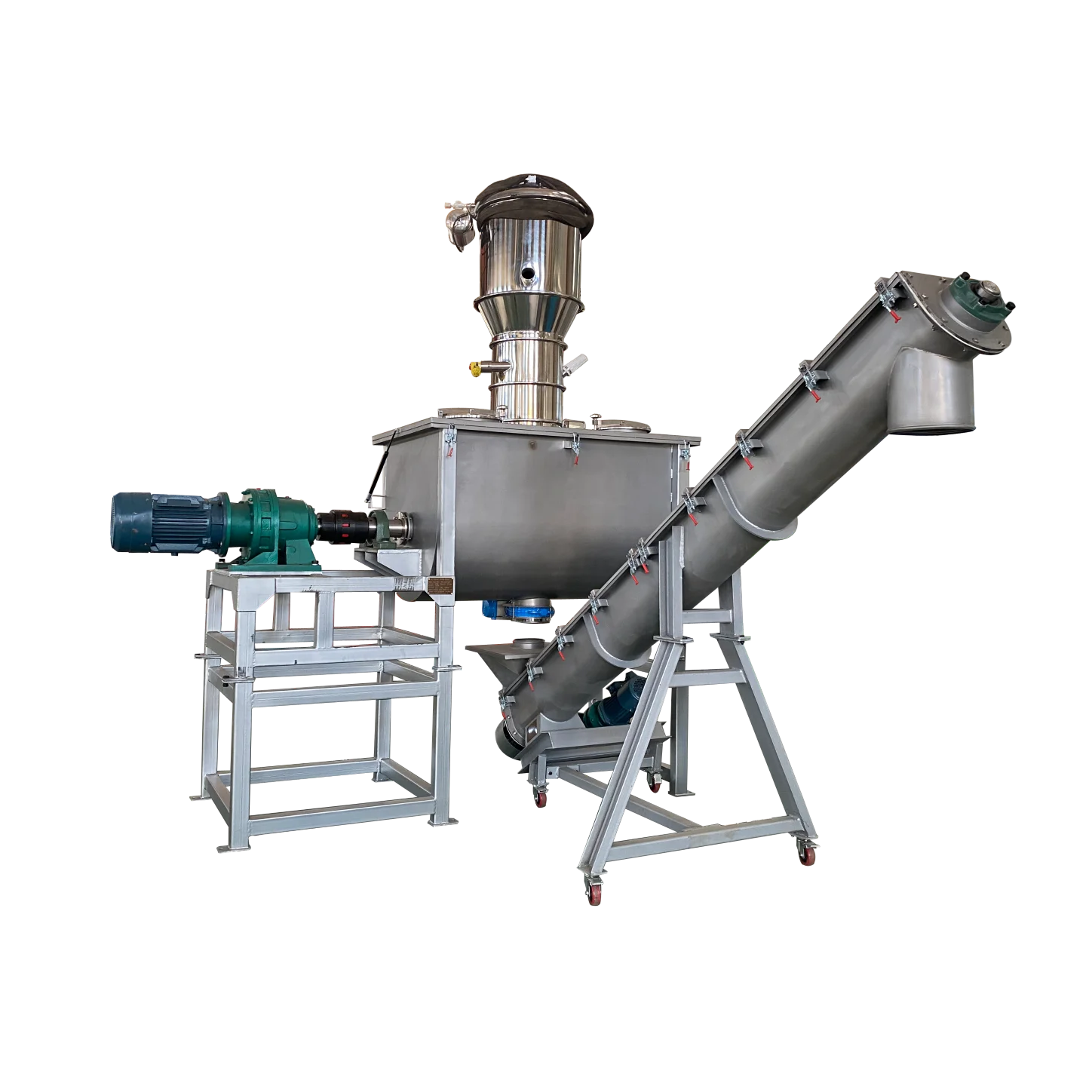 DZJX Large Capacity Automatic Ribbon Blender 300Kg 3000Kg 50L 200L 500L 1000L 5000L Lab Scale Ribbon Mixer With Spray System