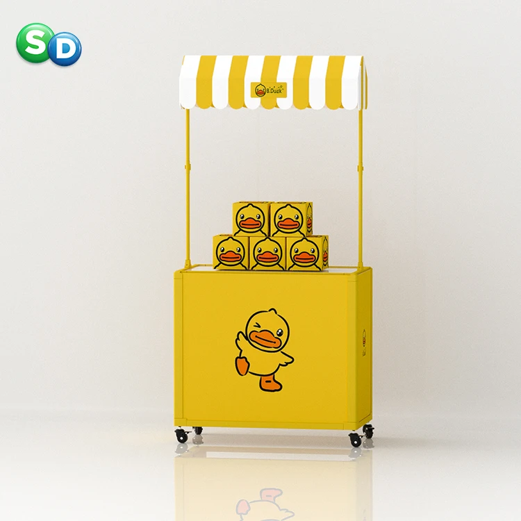 Factory Wholesale Retail Promotion POSM POP POS Multifunction Display Stand Table Mobile Display Stall Racks