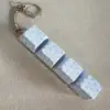 Patrón de estrella azul claro retroiluminado de cuatro teclas