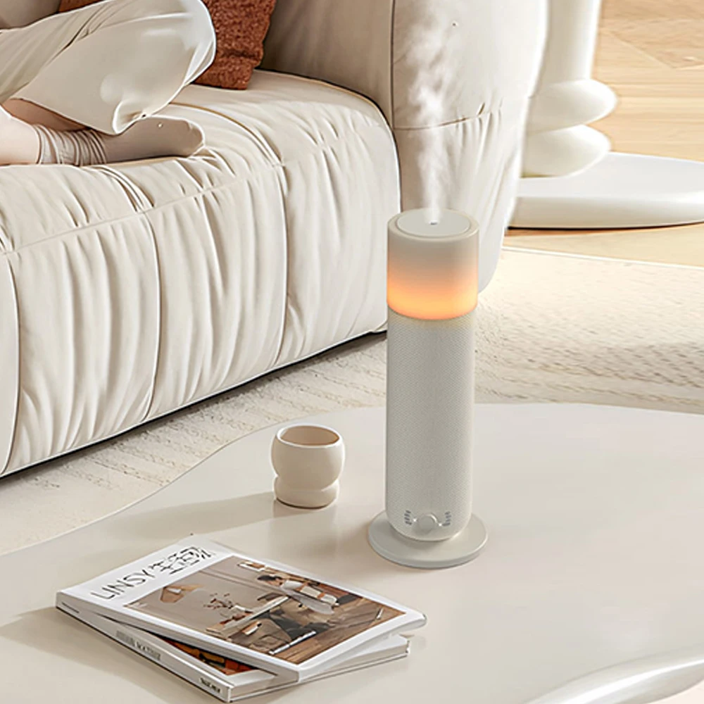 SCENTA Tabletop LED Light Electric Bluetooth Room Scent Diffuser Machine,Smart Waterless Aroma Essential Oil Diffuser for Room