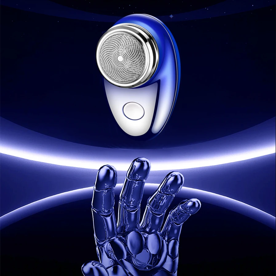 USB Power One-Blade Portable Magnetic Hair Trimmer Rotary Electric Shaver for Men for Household RV Hotel Use details