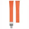 orange + silver buckle