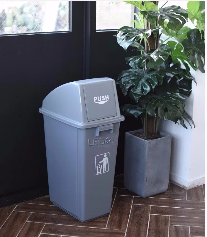 60L Plastic Waste Sorting Bin Indoor Recycle Bin with Different Covers
