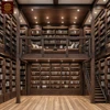 Bibliothèque de style industriel