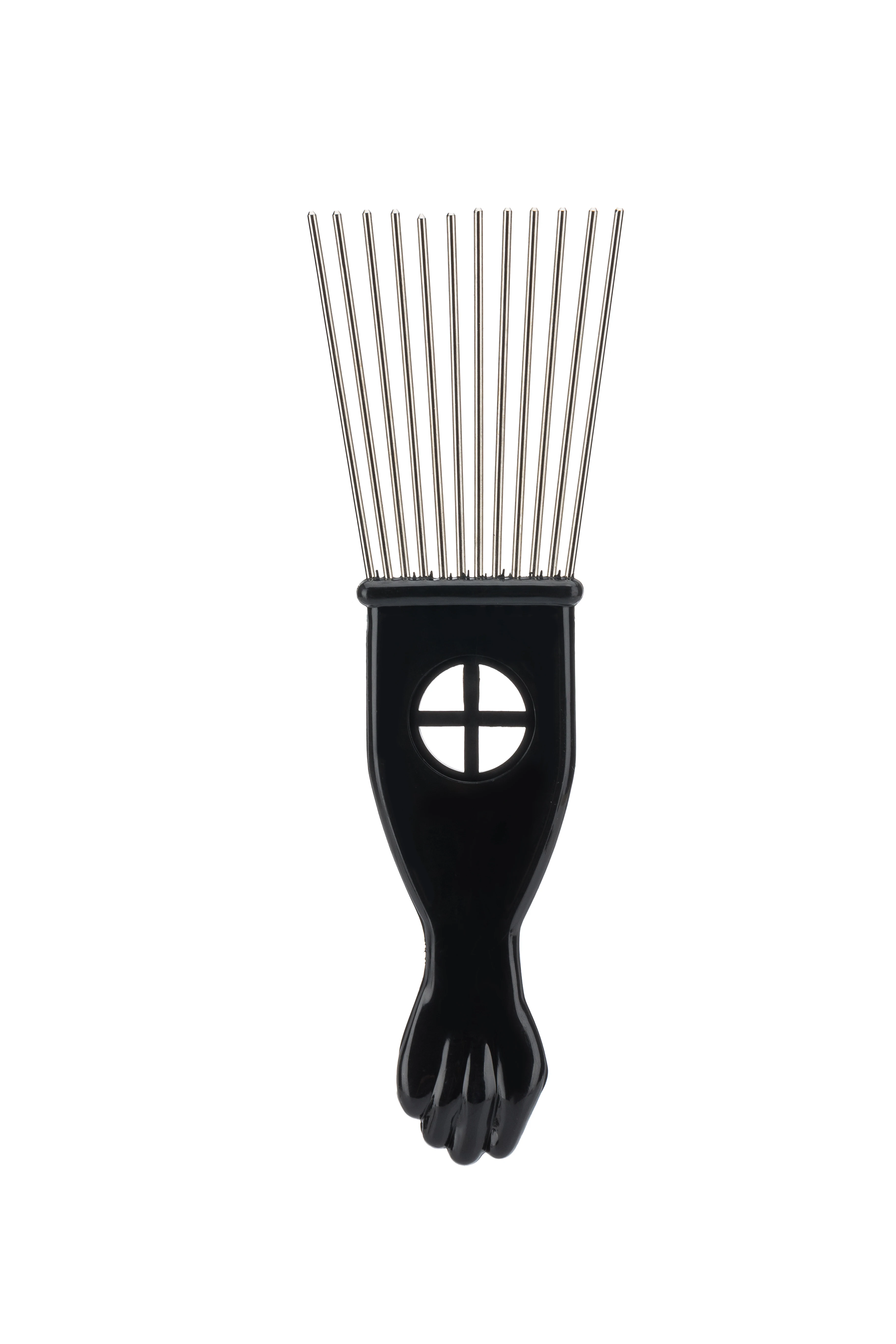 Multi Function Salon Retro Stainless Steel Oil Head Comb Long Teeth Hair Pick Afro Hair Dye Comb