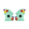 Flower house Focal bead Mint Green SA240